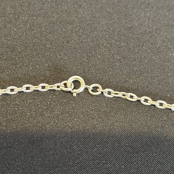 Silver-tone Oval Loop Necklace - Picture 6 of 6